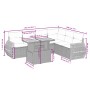 Set de comedor de jardín 7 pzas y cojines ratán sintético negro de , Conjuntos de jardín - Ref: Foro24-3272210, Precio: 492,9...