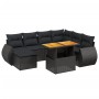 Set de sofás de jardín 8 piezas y cojines ratán sintético negro de , Conjuntos de jardín - Ref: Foro24-3272308, Precio: 534,5...