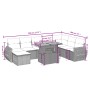 Set de sofás de jardín 8 piezas y cojines ratán sintético negro de , Conjuntos de jardín - Ref: Foro24-3272329, Precio: 593,7...