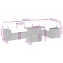 Set de comedor de jardín 7 pzas y cojines ratán sintético negro de , Conjuntos de jardín - Ref: Foro24-3272644, Precio: 525,5...