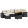 Set de sofás de jardín 8 piezas y cojines ratán sintético negro de , Conjuntos de jardín - Ref: Foro24-3272743, Precio: 478,3...