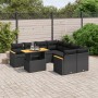 Set de sofás de jardín 8 piezas y cojines ratán sintético negro de , Conjuntos de jardín - Ref: Foro24-3273001, Precio: 599,6...