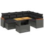 Set de sofás de jardín 8 piezas y cojines ratán sintético negro de , Conjuntos de jardín - Ref: Foro24-3273190, Precio: 521,1...