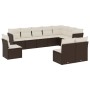 Set de sofás de jardín 10 pzas y cojines ratán sintético marrón de , Conjuntos de jardín - Ref: Foro24-3249642, Precio: 645,7...