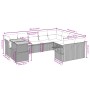 Set de sofás de jardín 10 pzas cojines ratán sintético negro de , Conjuntos de jardín - Ref: Foro24-3271917, Precio: 597,26 €...