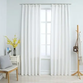 Blackout curtains with hooks 2 pieces off-white 140x225 cm by vidaXL, Curtains and curtains - Ref: Foro24-134486, Price: 42,3...