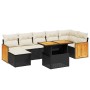 Set de sofás de jardín 8 piezas y cojines ratán sintético negro de , Conjuntos de jardín - Ref: Foro24-3274066, Precio: 472,0...