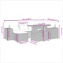 Set de comedor de jardín 7 pzas y cojines ratán sintético negro de , Conjuntos de jardín - Ref: Foro24-3275925, Precio: 519,5...