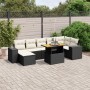 Set de sofás de jardín 8 piezas y cojines ratán sintético negro de , Conjuntos de jardín - Ref: Foro24-3275933, Precio: 490,2...
