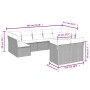 Set de sofás de jardín 9 pzas y cojines ratán sintético marrón de , Conjuntos de jardín - Ref: Foro24-3249992, Precio: 595,72...