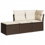 Set sofás de jardín 3 piezas y cojines ratán sintético marrón de , Conjuntos de jardín - Ref: Foro24-3217473, Precio: 179,39 ...