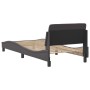 Estructura de cama con cabecero cuero sintético gris 90x190 cm de , Camas y somieres - Ref: Foro24-373101, Precio: 114,85 €, ...