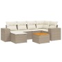 Set sofás de jardín 7 piezas y cojines ratán sintético beige de , Conjuntos de jardín - Ref: Foro24-3257878, Precio: 512,65 €...