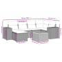 Set sofás de jardín 7 piezas y cojines ratán sintético beige de , Conjuntos de jardín - Ref: Foro24-3257878, Precio: 512,65 €...