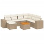 Juego de sofás de jardín con cojines beige 8 pzas ratán PE de , Conjuntos de jardín - Ref: Foro24-3257892, Precio: 545,07 €, ...