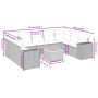 Set de sofás de jardín 10 pzas con cojines ratán sintético gris de , Conjuntos de jardín - Ref: Foro24-3257922, Precio: 623,5...