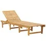 Klappbare Sonnenliege mit Kissen aus massivem Akazienholz von vidaXL, Liegen - Ref: Foro24-46491, Preis: 241,61 €, Rabatt: %