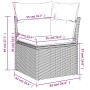 Set de sofás de jardín 8 pzas y cojines ratán sintético gris de , Conjuntos de jardín - Ref: Foro24-3255906, Precio: 453,48 €...