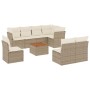 Set de sofás de jardín 9 pzas con cojines ratán sintético beige de , Conjuntos de jardín - Ref: Foro24-3256016, Precio: 577,3...