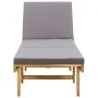 Klappbare Sonnenliege mit Kissen aus massivem Akazienholz von vidaXL, Liegen - Ref: Foro24-46491, Preis: 241,61 €, Rabatt: %