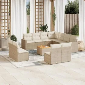 Set de sofás de jardín 12 pzas y cojines ratán sintético marrón de , Conjuntos de jardín - Ref: Foro24-3256513, Precio: 825,6...