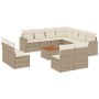 Set de sofás de jardín 12 pzas y cojines ratán sintético marrón de , Conjuntos de jardín - Ref: Foro24-3256513, Precio: 810,7...