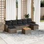 Set de sofás de jardín 8 pzas y cojines ratán sintético gris de , Conjuntos de jardín - Ref: Foro24-3256585, Precio: 438,49 €...