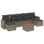 Set de sofás de jardín 8 pzas y cojines ratán sintético gris de , Conjuntos de jardín - Ref: Foro24-3256585, Precio: 438,49 €...