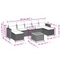 Set de sofás de jardín 8 pzas y cojines ratán sintético gris de , Conjuntos de jardín - Ref: Foro24-3256585, Precio: 438,49 €...