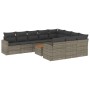 Set de sofás de jardín 11 pzas y cojines ratán sintético gris de , Conjuntos de jardín - Ref: Foro24-3256634, Precio: 629,24 ...