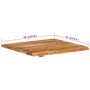 Encimera para armario tocador madera maciza acacia 58x52x2,5 cm de vidaXL, Accesorios de lavabo - Ref: Foro24-286317, Precio:...