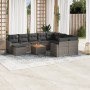 Set de sofás de jardín 11 pzas y cojines ratán sintético gris de , Conjuntos de jardín - Ref: Foro24-3256746, Precio: 662,21 ...