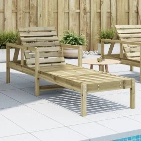 Liege aus imprägniertem Kiefernholz, 199,5 x 62 x 55 cm von , Liegen - Ref: Foro24-832542, Preis: 100,93 €, Rabatt: %