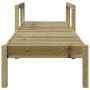 Impregnated pine wood lounger 199.5x62x55 cm by , Loungers - Ref: Foro24-832542, Price: 100,93 €, Discount: %