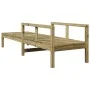 Impregnated pine wood lounger 199.5x62x55 cm by , Loungers - Ref: Foro24-832542, Price: 100,93 €, Discount: %