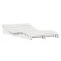 Solid white pine wood lounger 205x110x31.5 cm by , Loungers - Ref: Foro24-832589, Price: 132,20 €, Discount: %