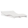 Tumbona de madera maciza de pino blanca 205x110x31,5 cm de , Tumbonas - Ref: Foro24-832589, Precio: 133,58 €, Descuento: %