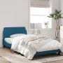 Estructura de cama con cabecero terciopelo azul 100x200 cm de , Camas y somieres - Ref: Foro24-373136, Precio: 113,72 €, Desc...