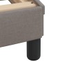 Estructura de cama con cabecero de tela gris taupe 100x200 cm de , Camas y somieres - Ref: Foro24-373129, Precio: 116,00 €, D...