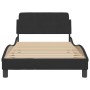 Estructura de cama con cabecero de terciopelo negro 100x200 cm de , Camas y somieres - Ref: Foro24-373134, Precio: 95,30 €, D...
