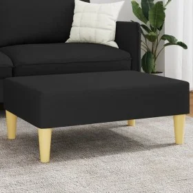 Reposapiés de tela negro 77x55x31 cm de , Otomanas - Ref: Foro24-379555, Precio: 70,39 €, Descuento: %