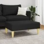 Black fabric footrest 77x55x31 cm by , Ottomans - Ref: Foro24-379555, Price: 70,39 €, Discount: %