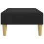 Black fabric footrest 77x55x31 cm by , Ottomans - Ref: Foro24-379555, Price: 70,39 €, Discount: %