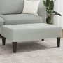 Light gray velvet footstool 77x55x31 cm by , Ottomans - Ref: Foro24-379557, Price: 56,31 €, Discount: %