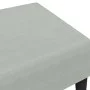 Light gray velvet footstool 77x55x31 cm by , Ottomans - Ref: Foro24-379557, Price: 56,31 €, Discount: %