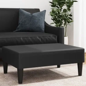 Black synthetic leather footstool 77x55x31 cm by , Ottomans - Ref: Foro24-379562, Price: 84,46 €, Discount: %