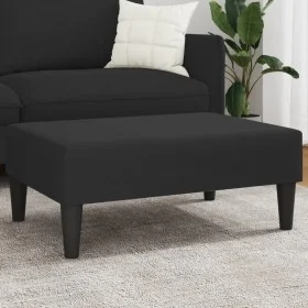 Black velvet footstool 77x55x31 cm by , Ottomans - Ref: Foro24-379560, Price: 84,26 €, Discount: %