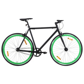 Bicicleta de piñón fijo negro y verde 700c 51 cm de , Bicicletas - Ref: Foro24-92255, Precio: 262,06 €, Descuento: %