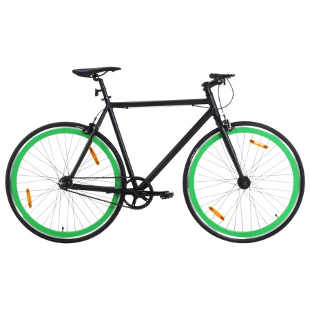 Bicicleta de piñón fijo negro y verde 700c 51 cm de , Bicicletas - Ref: Foro24-92255, Precio: 262,06 €, Descuento: %