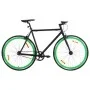 Bicicleta de piñón fijo negro y verde 700c 51 cm de , Bicicletas - Ref: Foro24-92255, Precio: 258,53 €, Descuento: %